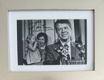 Jimmy & Rosalynn Carter Former President of the USA, Hand Signed Photo Presentation & COA