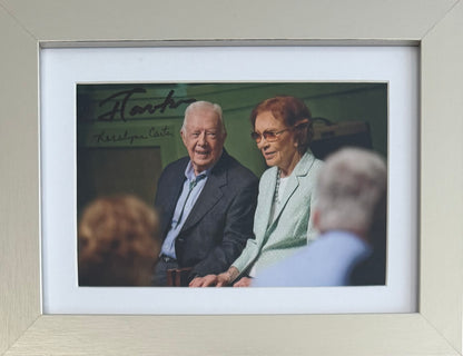 Jimmy & Rosalynn Carter Former President of the USA, Hand Signed Photo Presentation & COA