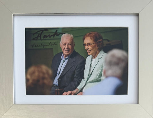Jimmy & Rosalynn Carter Former President of the USA, Hand Signed Photo Presentation & COA