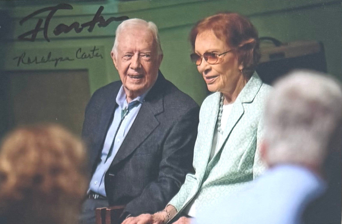 Jimmy & Rosalynn Carter Former President of the USA, Hand Signed Photo Presentation & COA