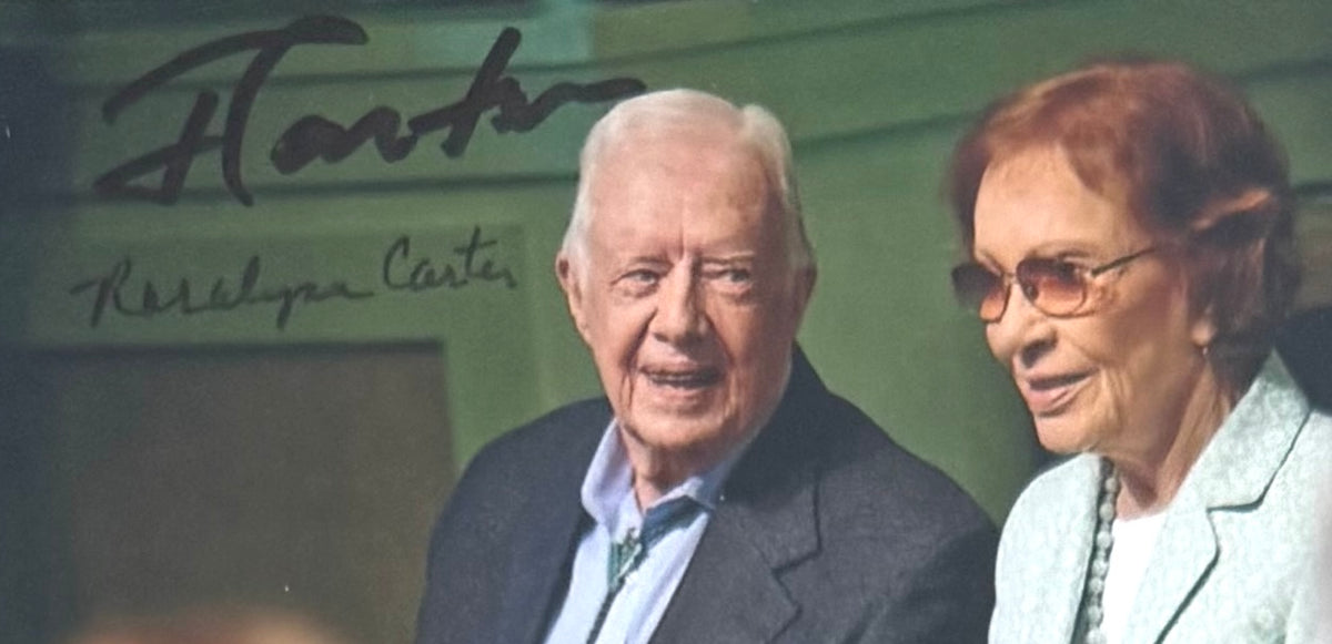 Jimmy & Rosalynn Carter Former President of the USA, Hand Signed Photo Presentation & COA