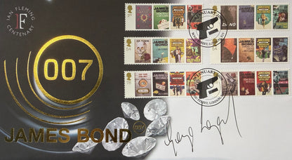 George Lazenby, Former James Bond 007, Hand Signed FDC & Photo Presentation & COA