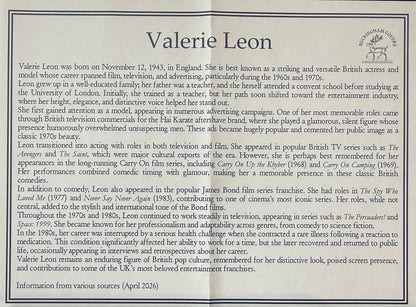 Valerie Leon, James Bond 007, Hand Signed FDC & Photo Presentation & COA