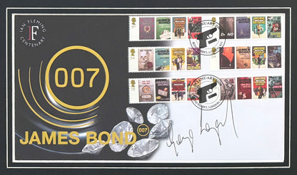 George Lazenby, Former James Bond 007, Hand Signed FDC & Photo Presentation & COA