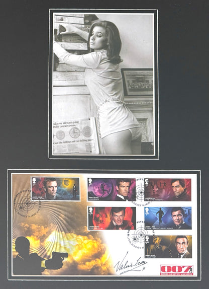 Valerie Leon, James Bond 007, Hand Signed FDC & Photo Presentation & COA