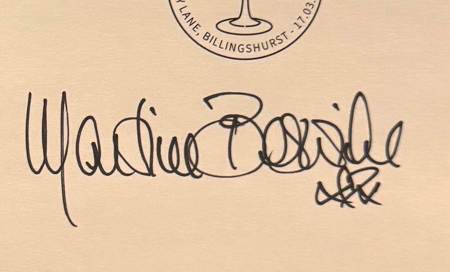 Martine Beswick, Hand Signed Original 'James Bond 007' FDC First Day Cover