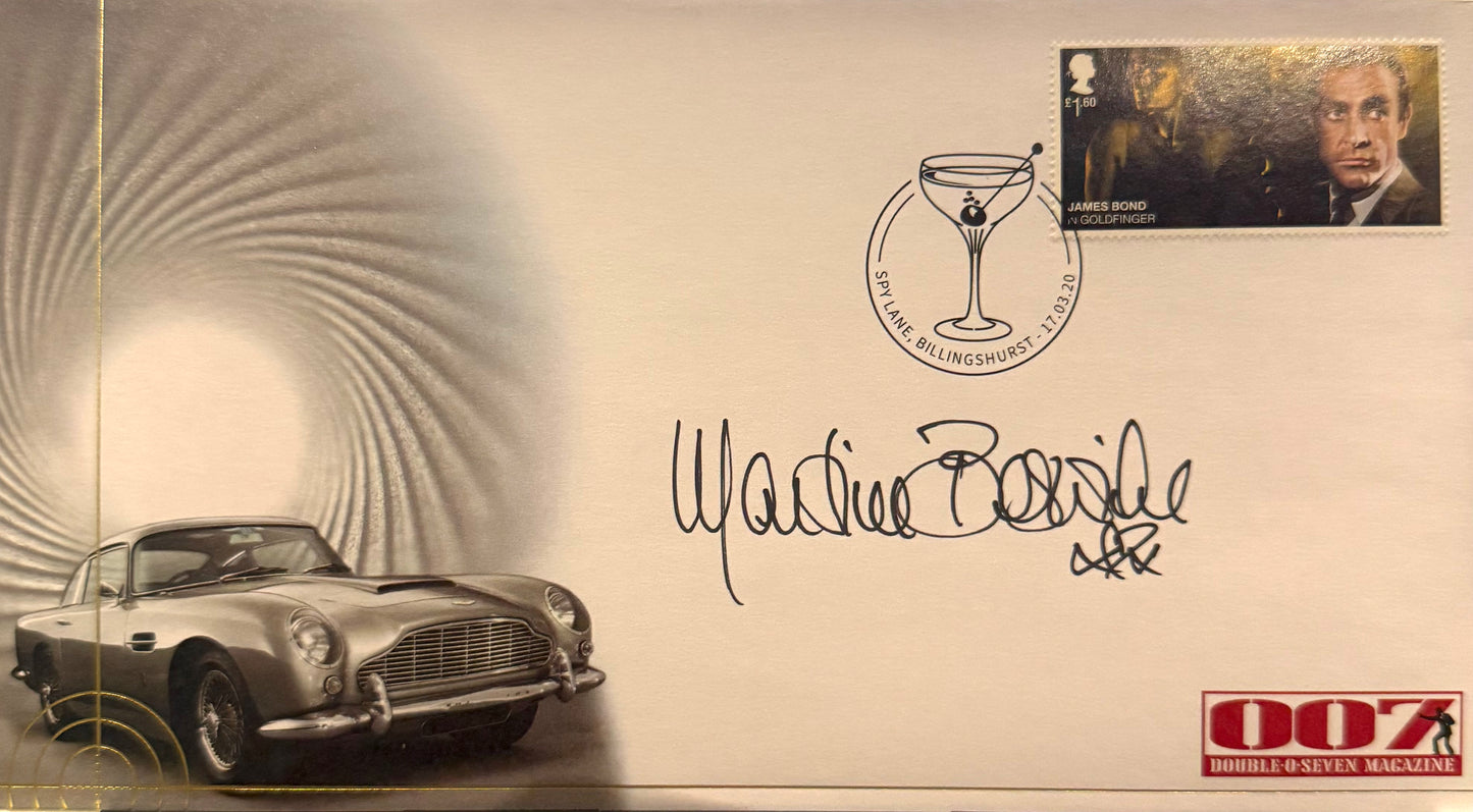 Martine Beswick, Hand Signed Original 'James Bond 007' FDC First Day Cover