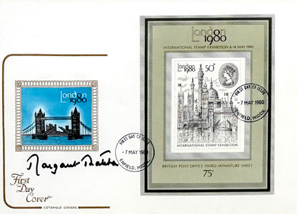 Margaret Thatcher British Prime Minister Hand Signed FDC Presentation & COA
