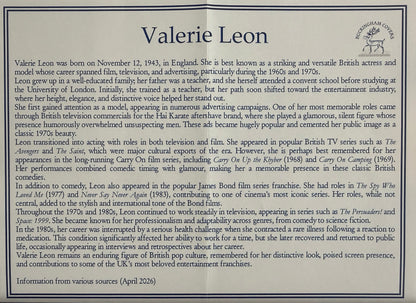 Valerie Leon, James Bond 007, Hand Signed FDC - First Day Cover - COA