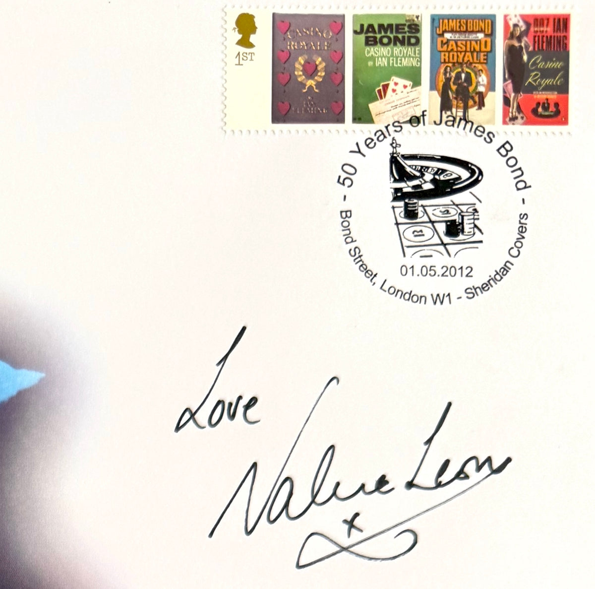 Valerie Leon, James Bond 007, Hand Signed FDC - First Day Cover - COA