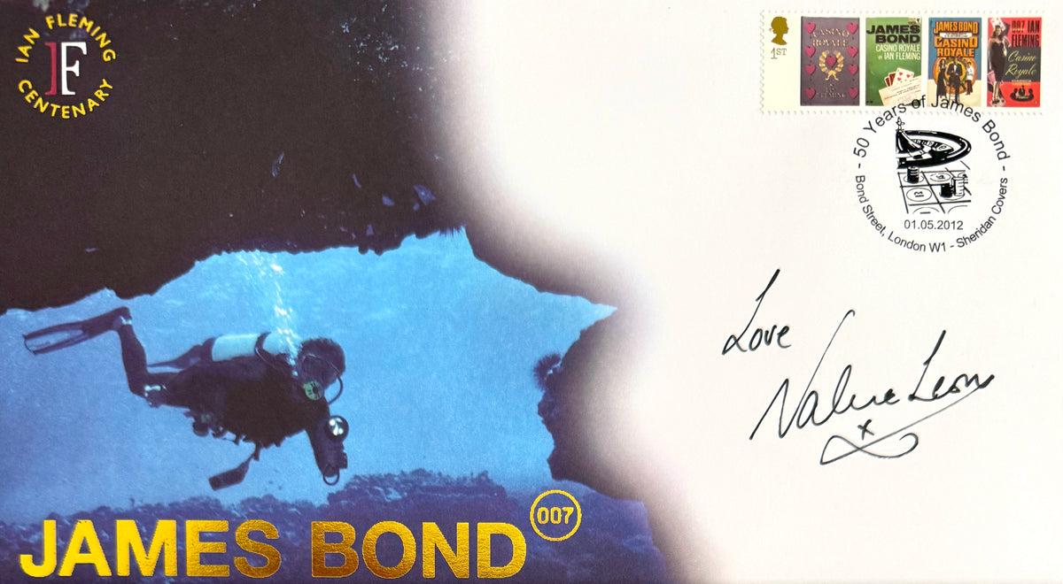 Valerie Leon, James Bond 007, Hand Signed FDC - First Day Cover - COA