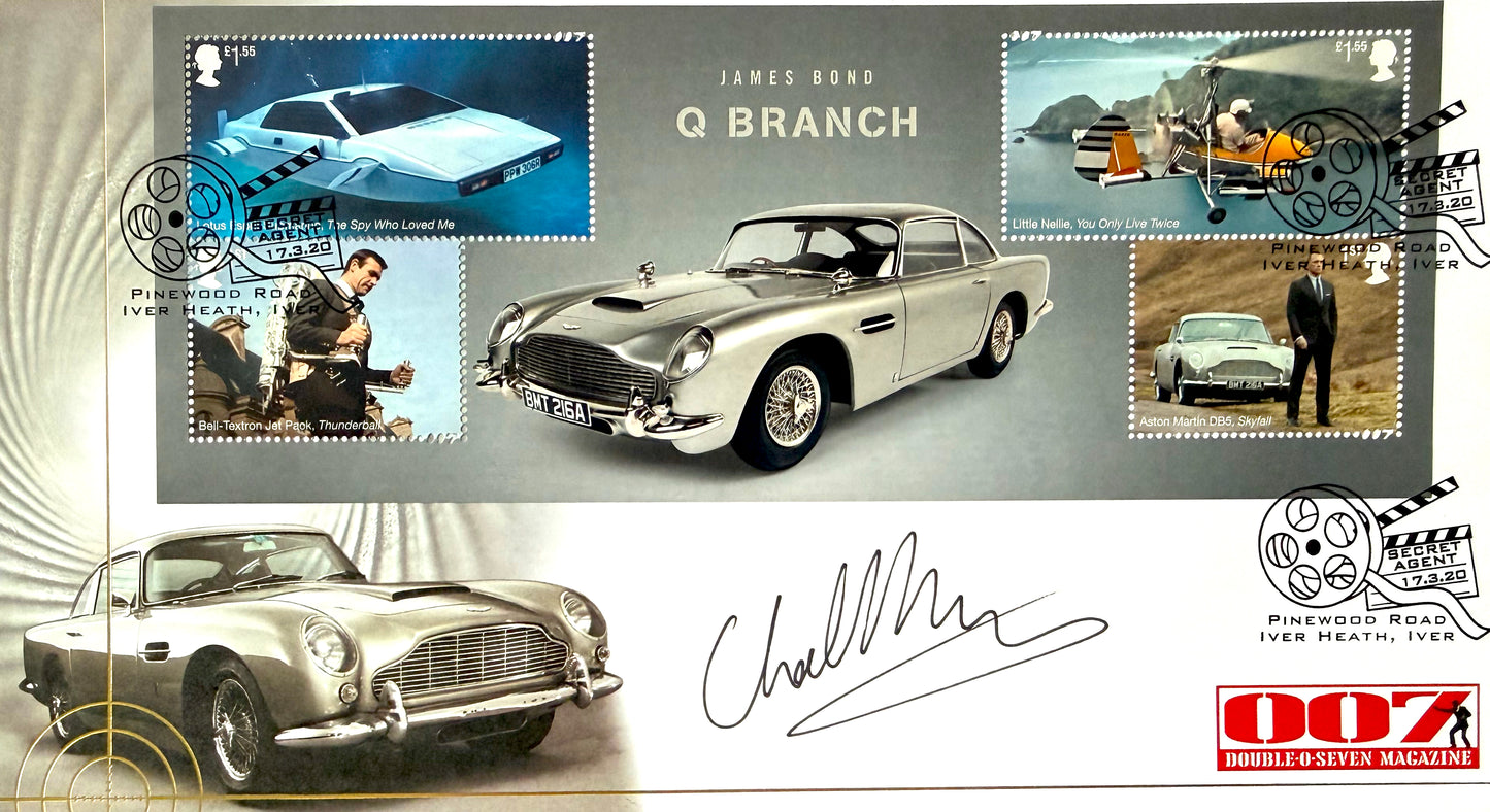 Charlie Higson, Hand Signed Original 'James Bond 007' FDC First Day Cover