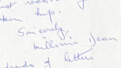 Millvina Dean, Titanic Survivor, Hand Signed Letter & Photo Presentation, With COA