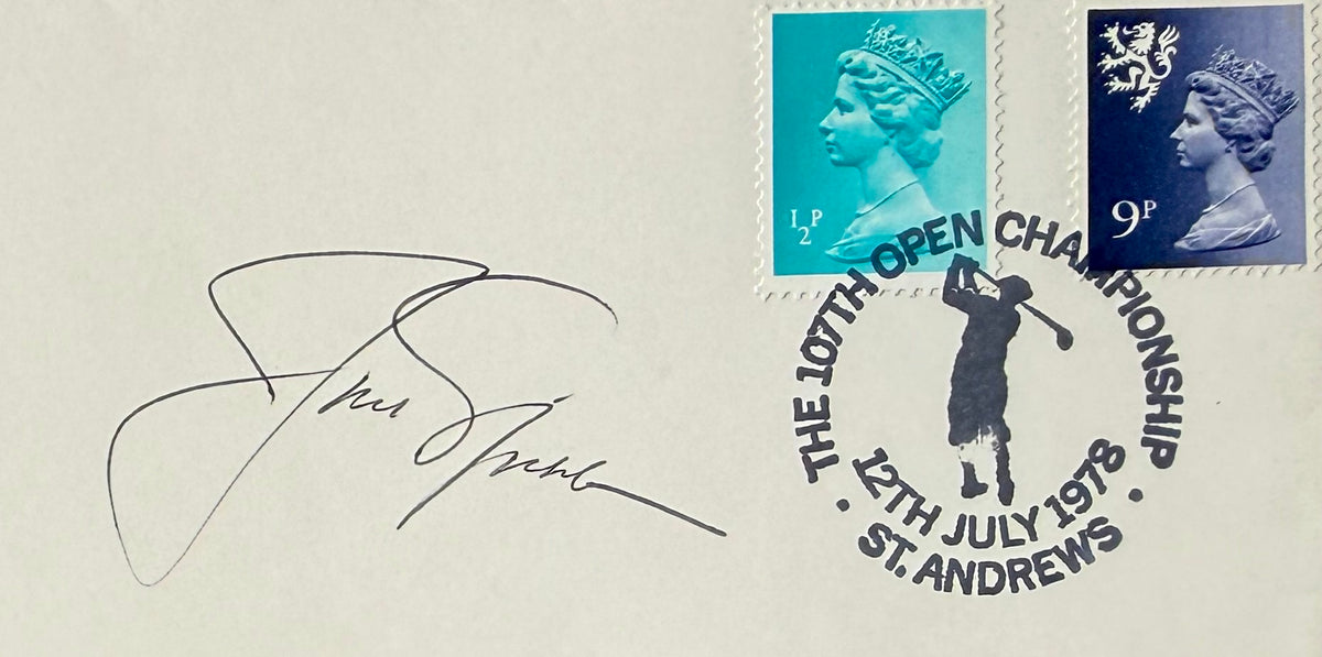 Jack Nicklaus, 'The Open' Golf Legend, Hand Signed 1978 'Open' First Day Cover FDC