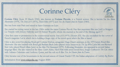 Corrine Clery, James Bond 007, Hand Signed FDC - First Day Cover - COA