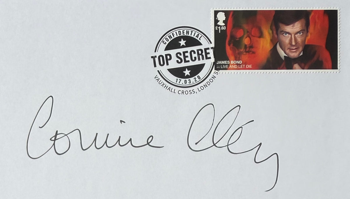 Corrine Clery, James Bond 007, Hand Signed FDC - First Day Cover - COA