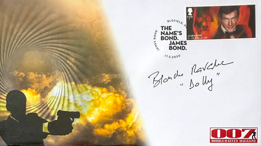 Blanche Ravalec, Moonraker, James Bond 007, Hand Signed FDC - First Day Cover
