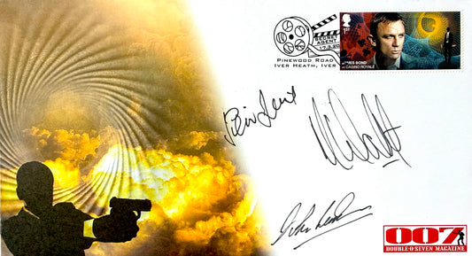 Multi-Signed James Bond 007, Hand Signed FDC - First Day Cover