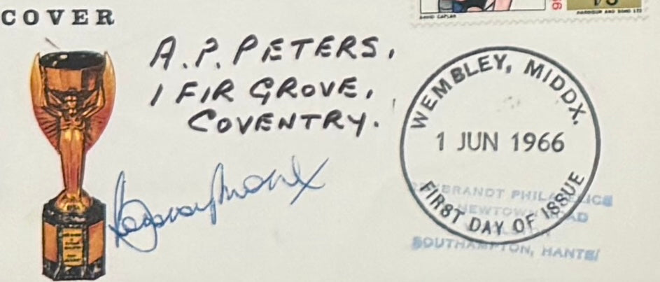 Bobby Moore, England 1966 Legend, Guaranteed Hand Signed First Day Cover Presentation & AFTAL COA