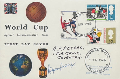 Bobby Moore, England 1966 Legend, Guaranteed Hand Signed First Day Cover Presentation & AFTAL COA