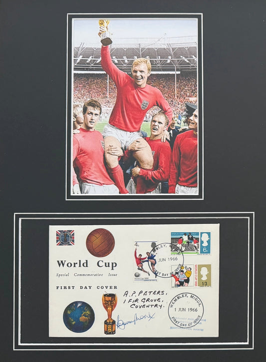 Bobby Moore, England 1966 Legend, Guaranteed Hand Signed First Day Cover Presentation & AFTAL COA
