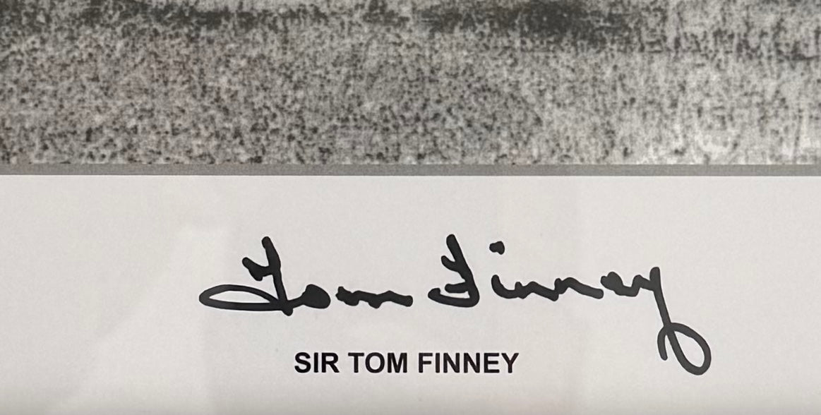 Tom Finney, PNE England Legend, Hand Signed Framed Photo & AFTAL COA