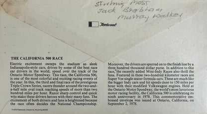 Stirling Moss, Jack Brabham & Murray Walker, F1 Legends, Hand Signed Limited Edition First Day Cover (FDC) Presentation & AFTAL COA