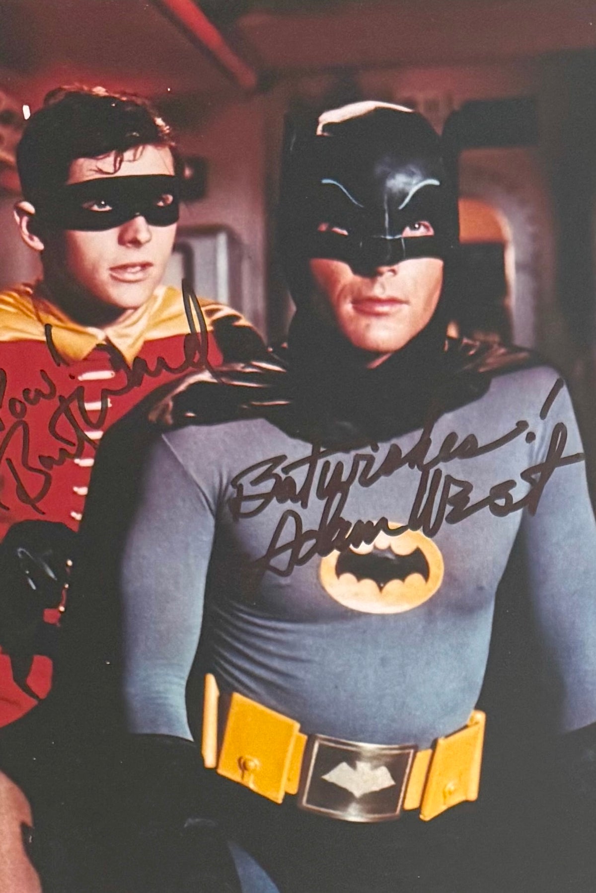 Adam West, Burt Ward, Guaranteed Hand Signed Mounted 'Batman' Presentation & COA