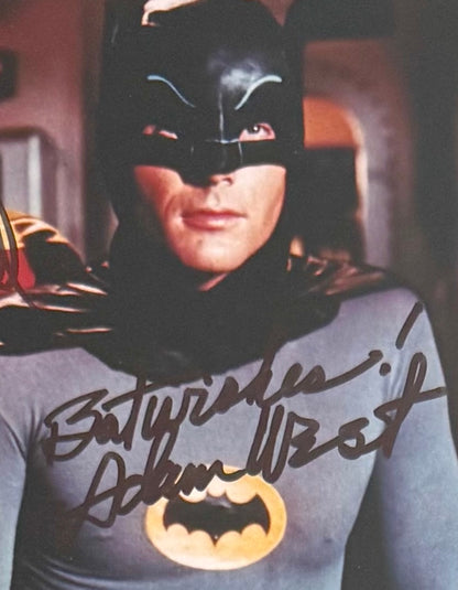Adam West, Burt Ward, Guaranteed Hand Signed Mounted 'Batman' Presentation & COA