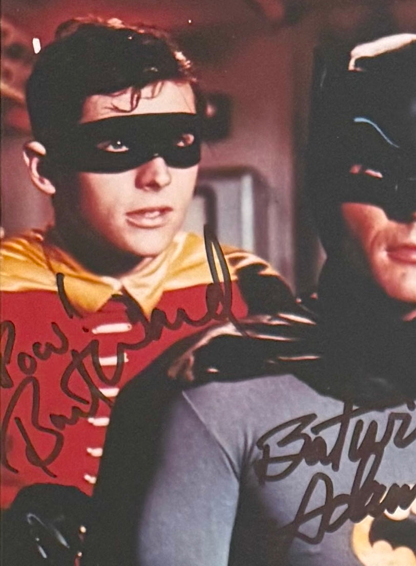 Adam West, Burt Ward, Guaranteed Hand Signed Mounted 'Batman' Presentation & COA