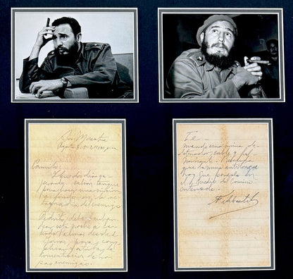 Fidel Castro, Former Cuban President, Hand Signed Historic Letter Presentation & AFTAL COA