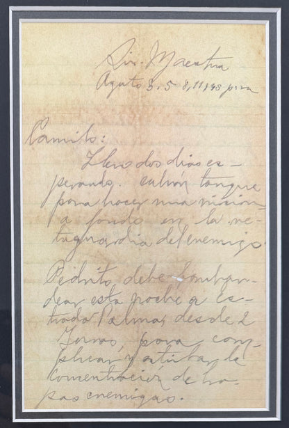 Fidel Castro, Former Cuban President, Hand Signed Historic Letter Presentation & AFTAL COA