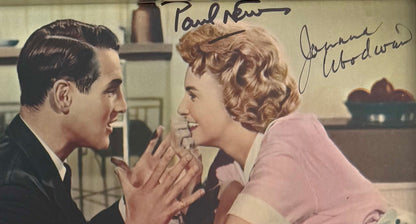 Paul Newman, Joanne Woodward, Dual Hand Signed Framed Publicity Photo & AFTAL COA