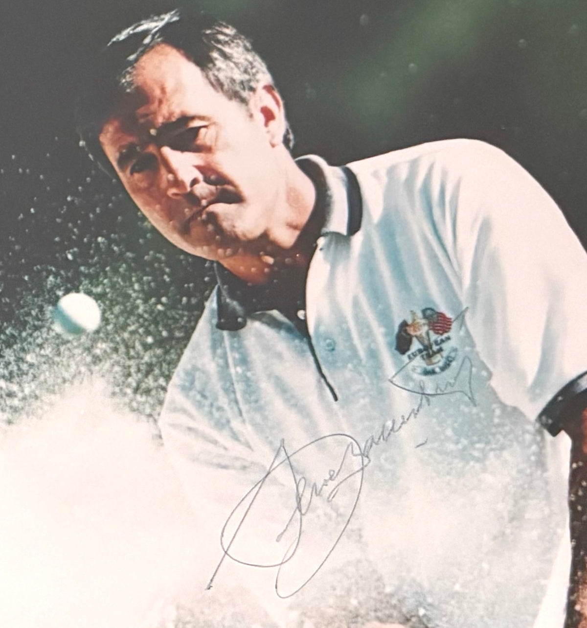 Seve Ballesteros, Golf Legend, Hand Signed Photo, 25cm x 20cm Framed & COA