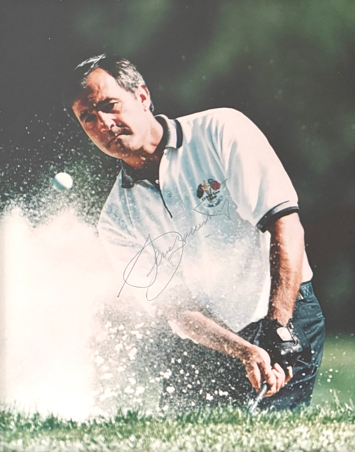 Seve Ballesteros, Golf Legend, Hand Signed Photo, 25cm x 20cm Framed & COA