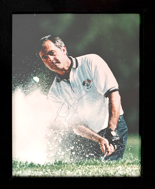 Seve Ballesteros, Golf Legend, Hand Signed Photo, 25cm x 20cm Framed & COA
