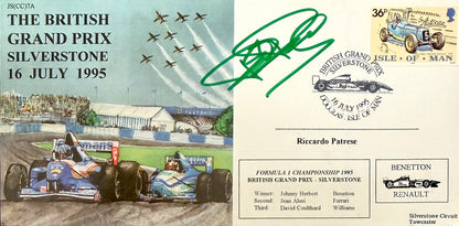 Ricardo Patrese, F1 Legend, Hand Signed Limited Edition FDC & AFTAL COA