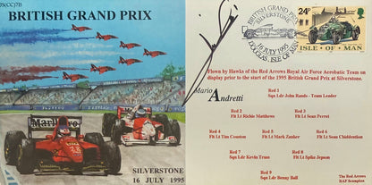 Mario Andretti, F1 Legend, Hand Signed Limited Edition (25/50) FDC & AFTAL COA