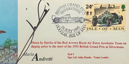 Mario Andretti, F1 Legend, Hand Signed Limited Edition (25/50) FDC & AFTAL COA