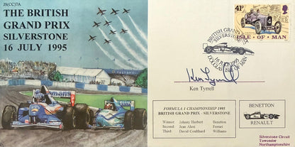 Ken Tyrell, F1 Legend, Hand Signed Limited Edition (96/120) FDC & AFTAL COA