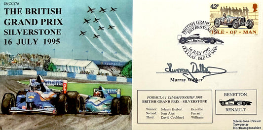 Murray Walker, F1 Legend, Hand Signed Limited Edition (102/120) FDC & AFTAL COA