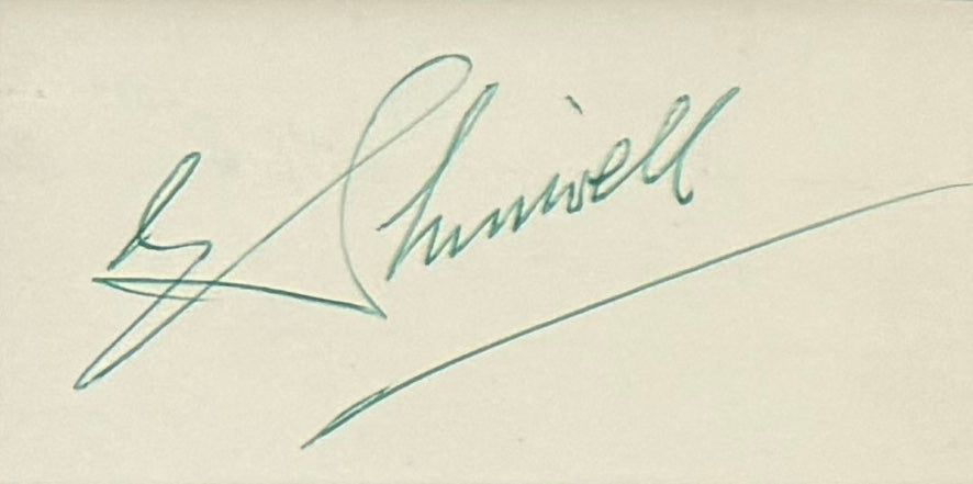 Manny Shinwell, Labour Politician, Hand Signed Card, With Photo Presentation & COA