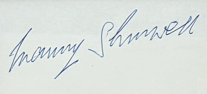 Manny Shinwell, Labour Politician, Hand Signed Card, With Photo Presentation & COA