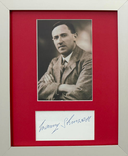 Manny Shinwell, Labour Politician, Hand Signed Card, With Photo Presentation & COA