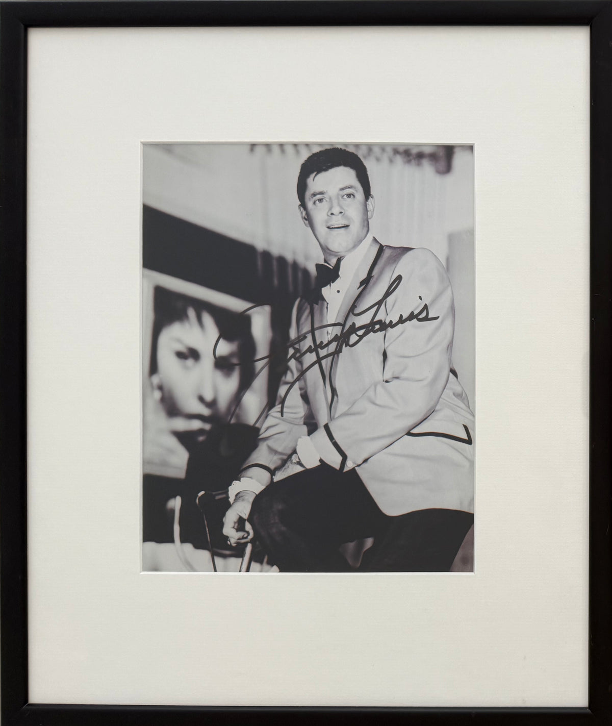 Jerry Lewis, Comedian, Actor, Hand Signed Original Photo Presentation & COA