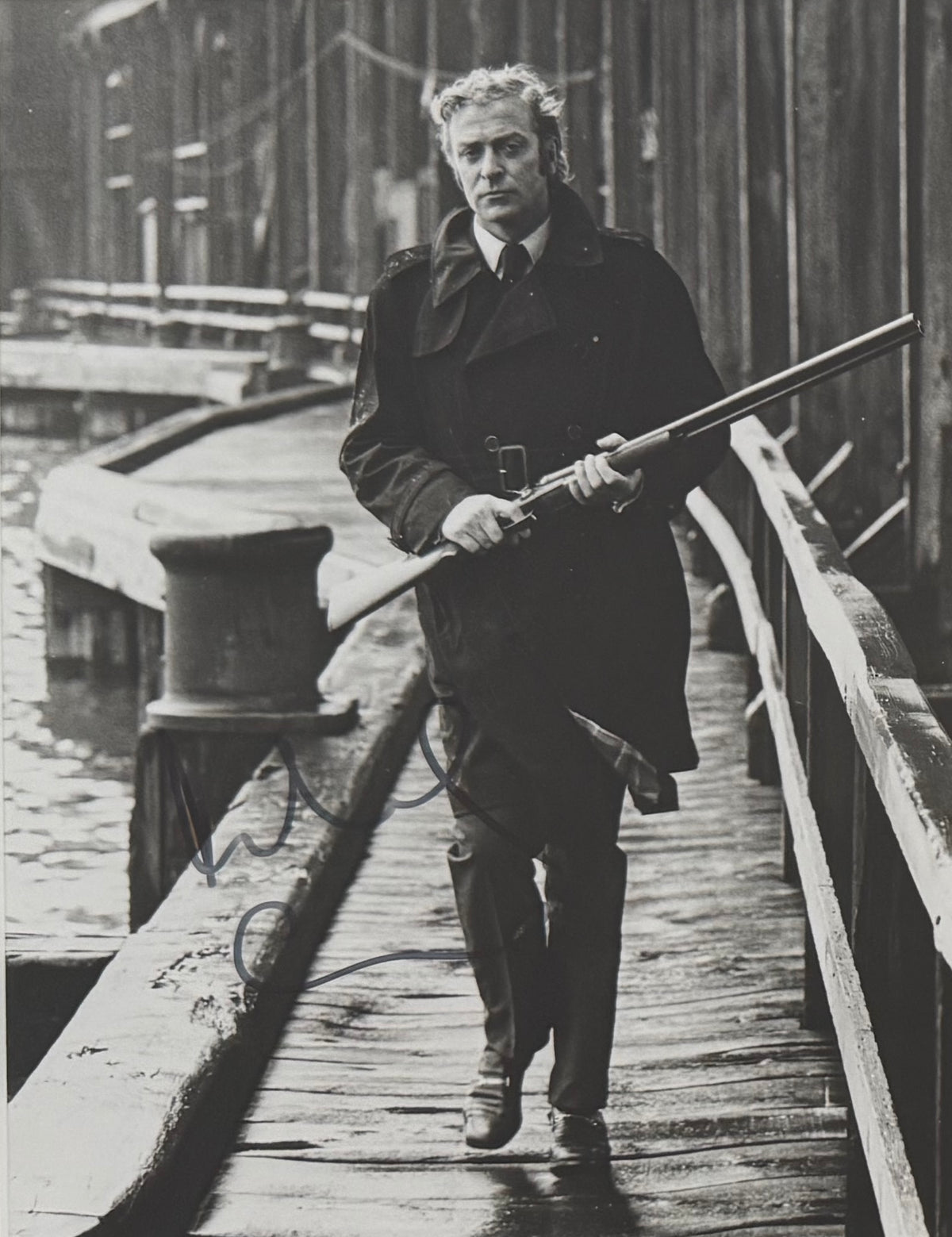 Michael Caine Guaranteed Hand Signed 'Get Carter' Film Photo With COA