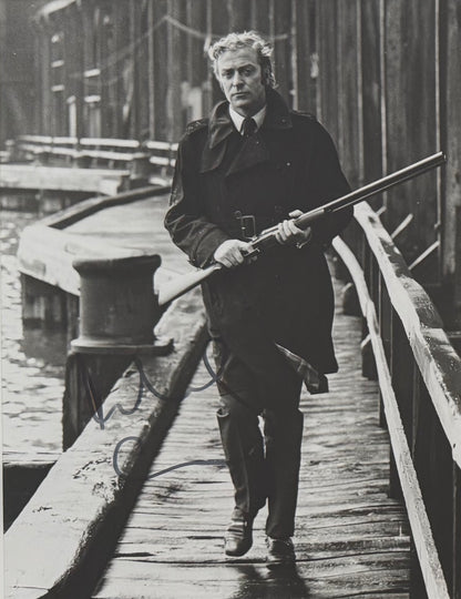Michael Caine Guaranteed Hand Signed 'Get Carter' Film Photo With COA