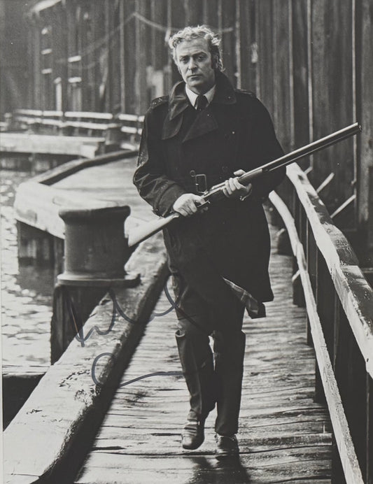 Michael Caine Guaranteed Hand Signed 'Get Carter' Film Photo With COA