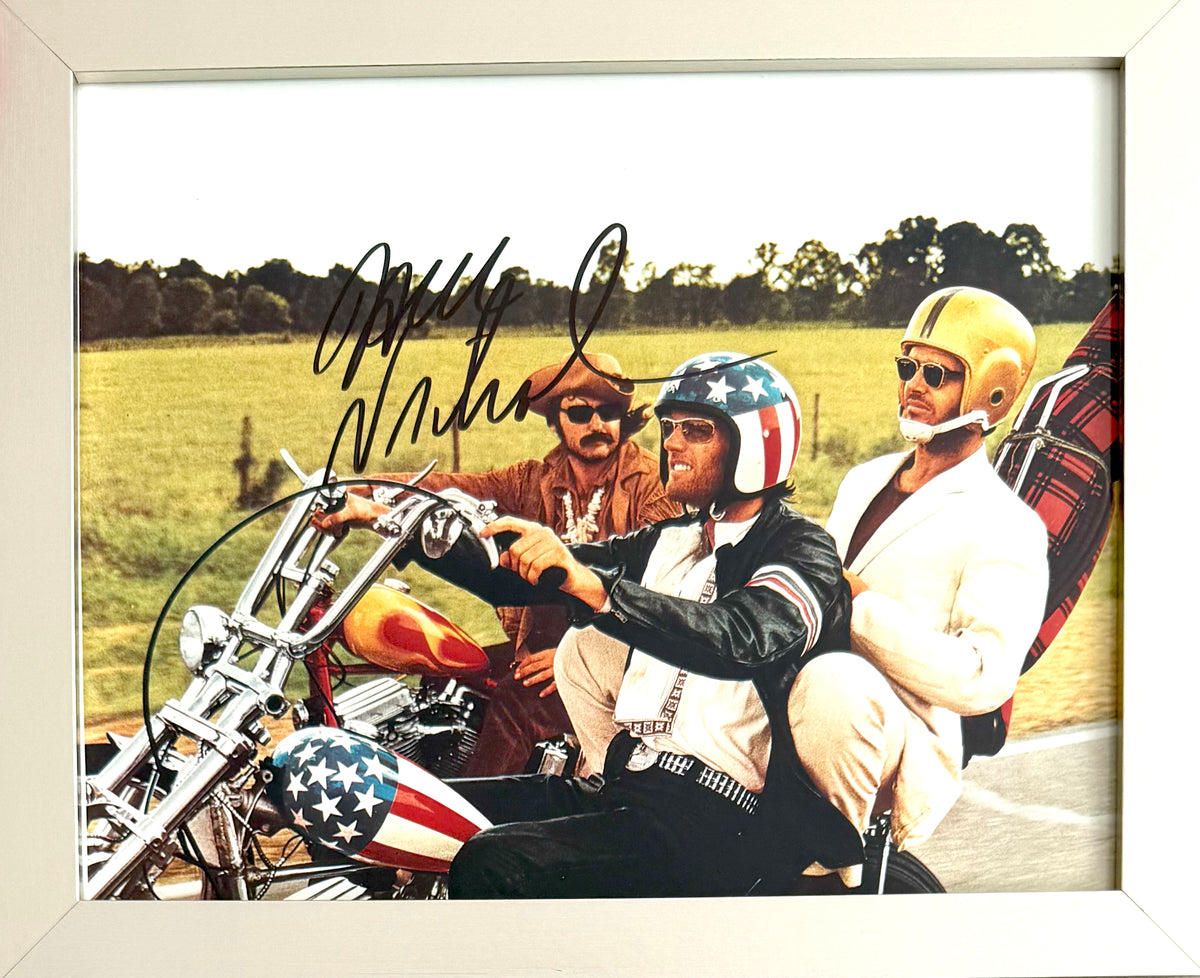 Jack Nicholson, Hand Signed 'Easy Rider' Framed 25cm x 20cm Photo With COA
