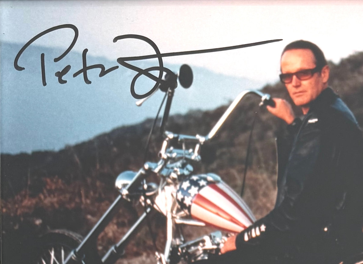 Peter Fonda, Hand Signed 'Easy Rider' Framed 25cm x 20cm Photo With COA
